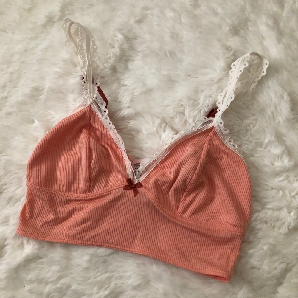 Victoria’s Secret Unlined Bralette with lace trim